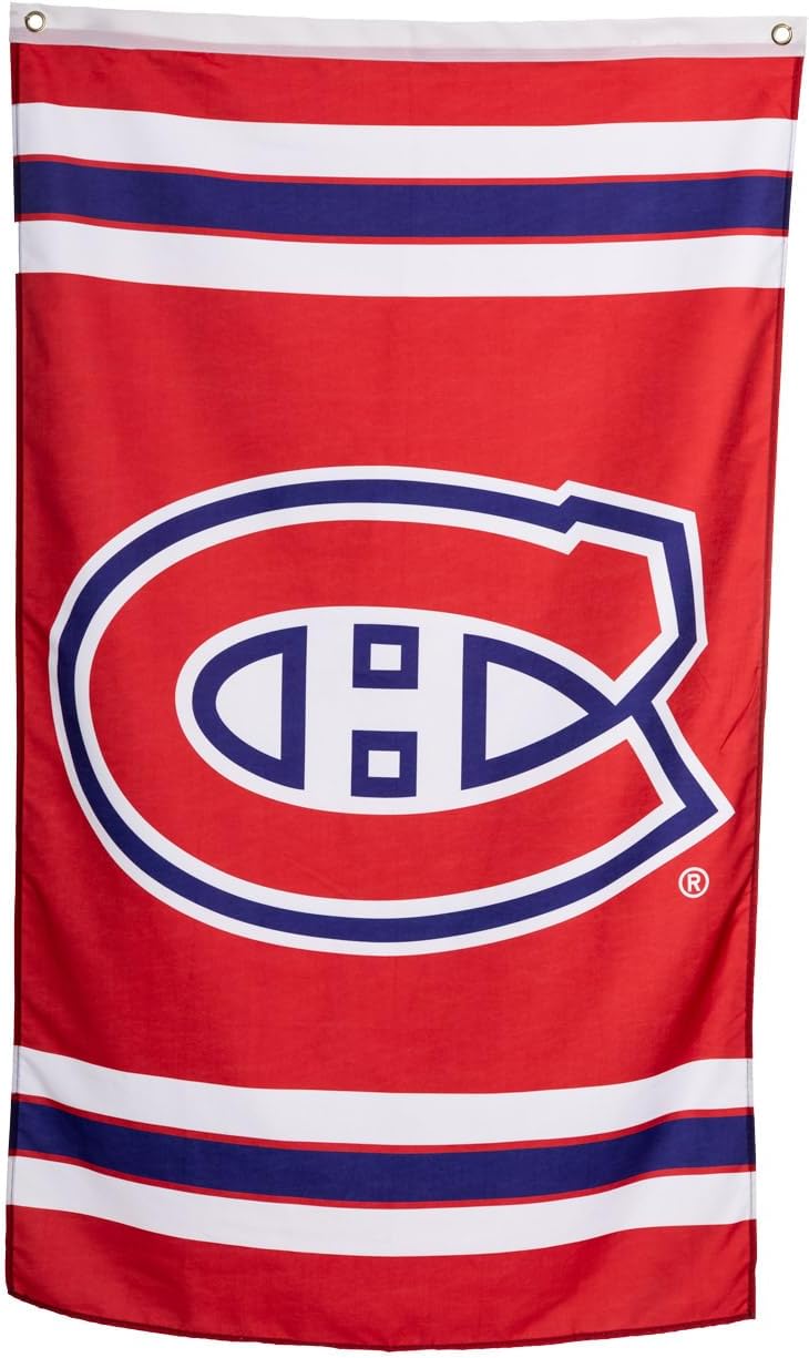 Calhoun NHL Officially Licensed Indoor Team Logo Wall Banner - Montreal Canadiens (30" by 50") - Image 1
